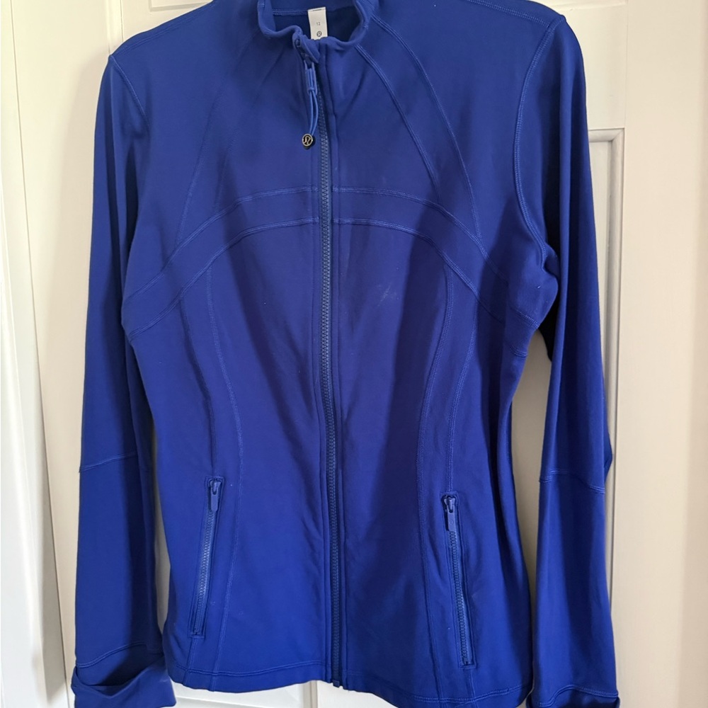 Lululemon Athletica Define cobalt blue full-zip athletic jacket